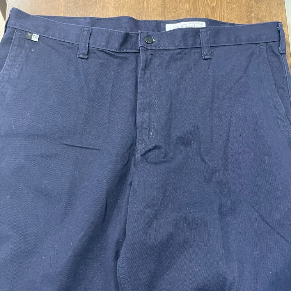 Carhartt FR Flame Resistant Navy Blue Canvas Work Pants Size 44x34 Welder 371-20 - Picture 15 of 15